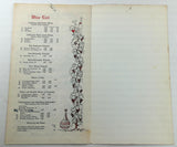 1968 Original Menu THE BOAR'S HEAD INN Restaurant Dearborn Heights Michigan