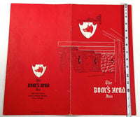 1968 Original Menu THE BOAR'S HEAD INN Restaurant Dearborn Heights Michigan