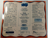 1988 Original Laminated Menu KEY LARGO Restaurant Walled Lake Michigan