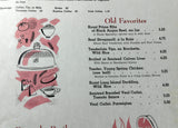 1967 Original Large Menu BAJA'S Restaurant Dearborn Michigan