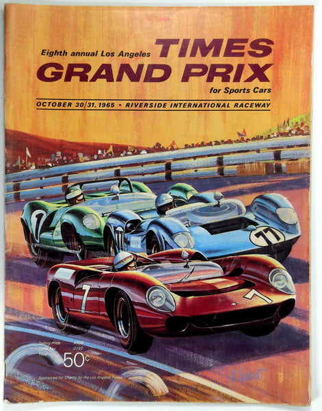 Oct. 1965 Official Program TIMES GRAND PRIX Riverside International Ra ...