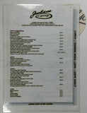 Original Laminated Signed Menu JACKSON'S ON GEORGE Restaurant Sydney Australia