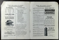 1923 Newsletter THE ALAMO LINES Alamo Iron Works San Antonio Texas Steel Supply