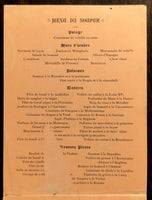 1881 French Cuisine Menu ? New York ? France ? Fleischmann's Vienna Bakery