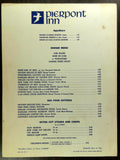 1960's Dinner Menu PIERPONT INN Restaurant Ventura California