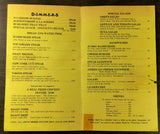 1940's Jail Fare Menu HANGMAN'S TREE INN Restaurant Tarzana California Hang Out