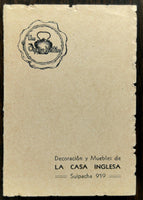 Old Vintage Advertisement LA CASA INGLESA Furniture THE COPPER KETTLE Argentina