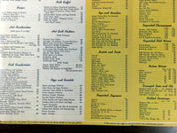 1940 Menu CROSSROADS Bar Restaurant Cafe Times Square New York