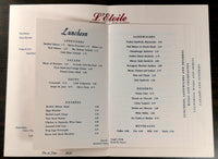 1960's Original Menu E'TOILE Restaurant Nob Hill San Francisco California