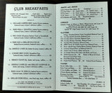 1959 Original Breakfast Menu LINTON'S Restaurant Philadelphia Pennsylvania