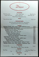 1960's Original Signed Menu LATIN CASINO Restaurant Philadelphia Pennsylvania