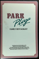 1970's Orig. Breakfast Menu PARK PLAZA FAMILY RESTAURANT California Nash Family