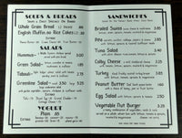 1980's Original Menu GREENLINE DINER Restaurant Princeton New Jersey University