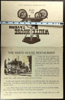 1970's Vintage Breakfast Menu WHITE HOUSE RESTAURANT TAVERN Laguna Beach CA