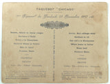1917 WWI Packet Boat Menu Paquetbot CHICAGO French War Trench Communicate Photo