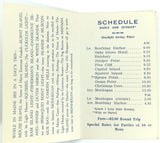 Vintage Brochure Cruiser Ship BALMY DAYS To Monhegan Island Charlie Wade Fare $2