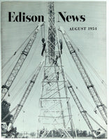 August 1954 EDISON NEWS Newsletter Magazine SCE Southern California Edison