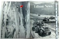 November 1954 EDISON NEWS Newsletter Magazine SCE Southern California Edison