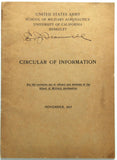 1917 University California Berkeley MAP School Military Aeronautics US ARMY