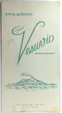 1960's Patsy Gullotta's Original VESUVIO RESTAURANT New York City West 48th St.