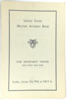1945 WEST POINT U.S. Military Academy Band War Department Theatre New York
