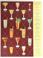 1950's Original Cocktails & Drinks Menu FLAGSHIP RESTAURANT Washington DC