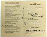Rare 1950's Duke Zeibert's Restaurant KINSEY REPORT Cocktail Sex Washington DC