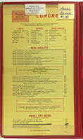 1981 AUGUSTINES Restaurant Original Large Italian Menu Thick & Heavy
