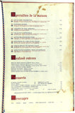 1970's Restaurant Menu Sheraton Lincoln Inn THE ABBEY Worcester Massachusetts