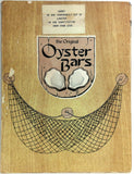 1960's Menu ORIGINAL OYSTER BARS Restaurant Sarasota & St. Petersburg Florida