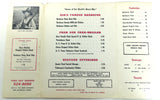 1960's Worst Ribs Menu KIM'S CAUSEWAY CABIN Restaurant Fort Lauderdale Florida