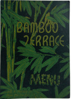 1950's Menu BAMBOO TERRACE Chinese Restaurant Vancouver British Columbia Canada