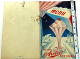1950's Original Menu PINE WOODS Coffee Shop Vancouver British Columbia Canada