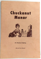 1960's Original Menu CHUCKANUT MANOR Restaurant Washington Chuckanut Highway
