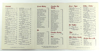 1960's Cocktails & Wine List Menu SYLVIA HOTEL Vancouver BC Canada English Bay