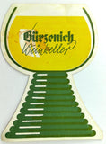 1964 Original Menu GURZENICH Weinkeller Wine List Germany