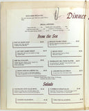 1966 Original Menu THE BUCCANEER Restaurant Pirate Cover