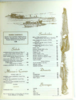 1960's Original Menu ART LUNDBURG'S PIER 67 Restaurant Lawrence Indiana