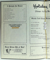 1960's Original Menu HOLIDAY INN LA BRASSERIE Restaurant Southeast USA