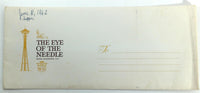 1962 Orig. Menu & Envelope THE EYE OF THE NEEDLE Restaurant Seattle Washington