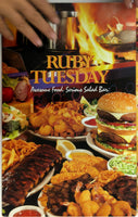 RUBY TUESDAY Restaurant Giant Original Glossy Coated Photo Menu & Drink Menu