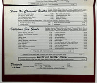 1998 Vintage Dinner Menu OLSEN'S Restaurant San Pedro California