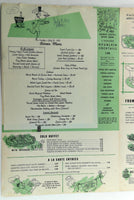 1962 Original Big Menu HOLIDAY INN Restaurant Springfield Missouri