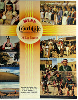 1940's Menu COURT CAFE Restaurant Albuquerque New Mexico Gallup Indian Ceremony