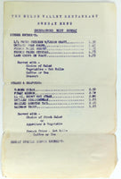 1940's Original Menu Lot of 3 MELON VALLEY RESTAURANT