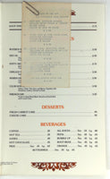 1970's Original Laminated Menu THE NUGGET Restaurant South Lake Tahoe