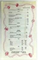 1980's Menu DIRTY MOE'S OYSTER BOAT Restaurant Boynton Beach Boca Raton Florida