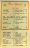 1960's Original Menu LITTLE JOE'S Italian Restaurant Los Angeles California