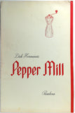 1960's Large Menu Dick Hermann's PEPPER MILL Restaurant Pasadena California