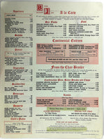 1960's Large Menu THE BRANDING IRON Steak House Restaurant Anaheim California